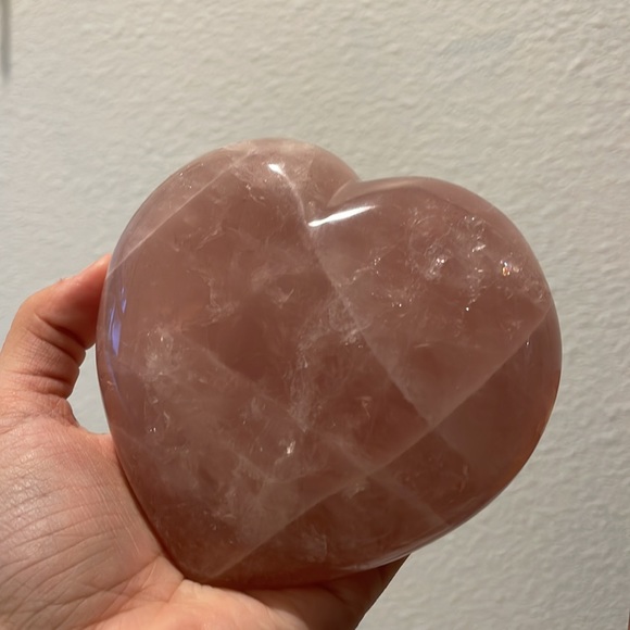 Authentic Rose Quartz Heart - Picture 3 of 4